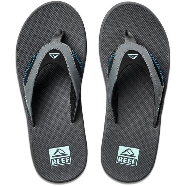 2026 Reef Mens Fanning Sandals CJ2911  - Gunmetal / Ocean